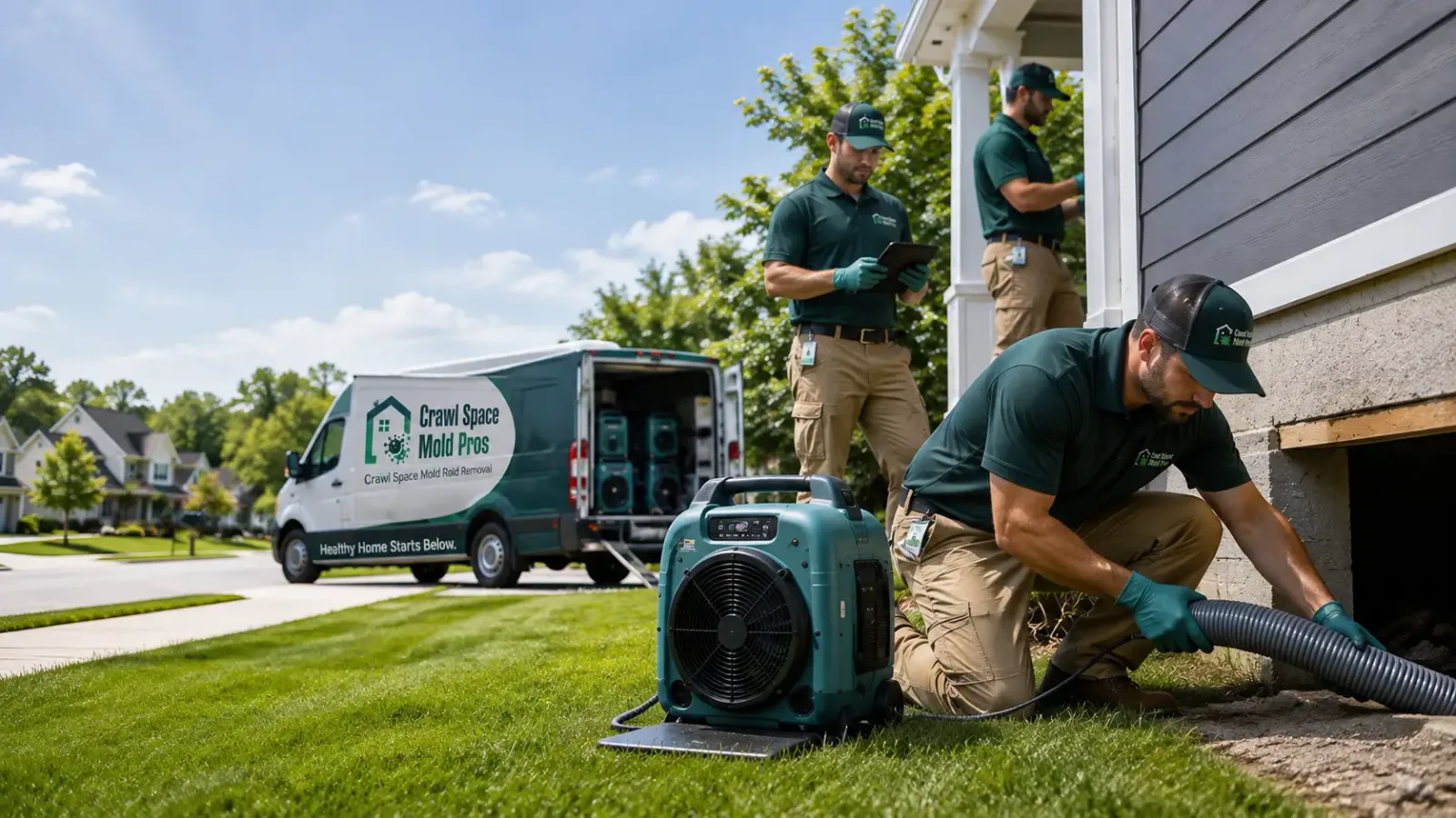 Crawl Space Mold Removal in Melvin, MI